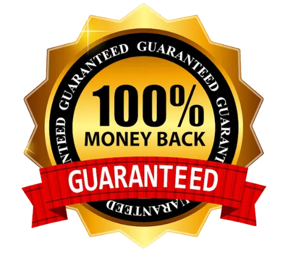 100% money back guaranteed